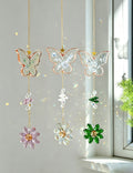 Elegant Crystal Butterfly Flower Pendant Cun Catcher 6H7HLS183