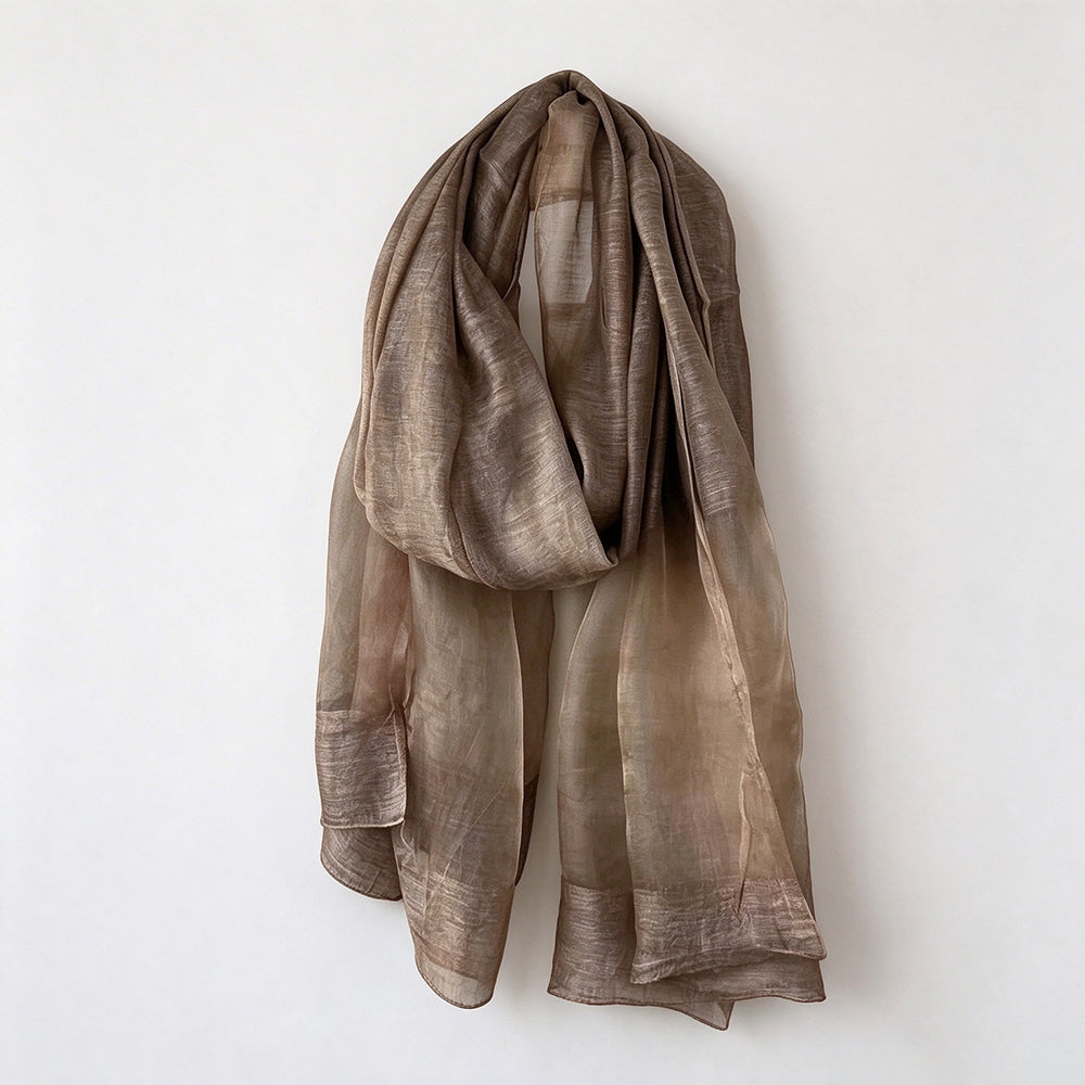 Elegant Solid Color Breathable Long Shawl Silk Scarf 6W6NSC219