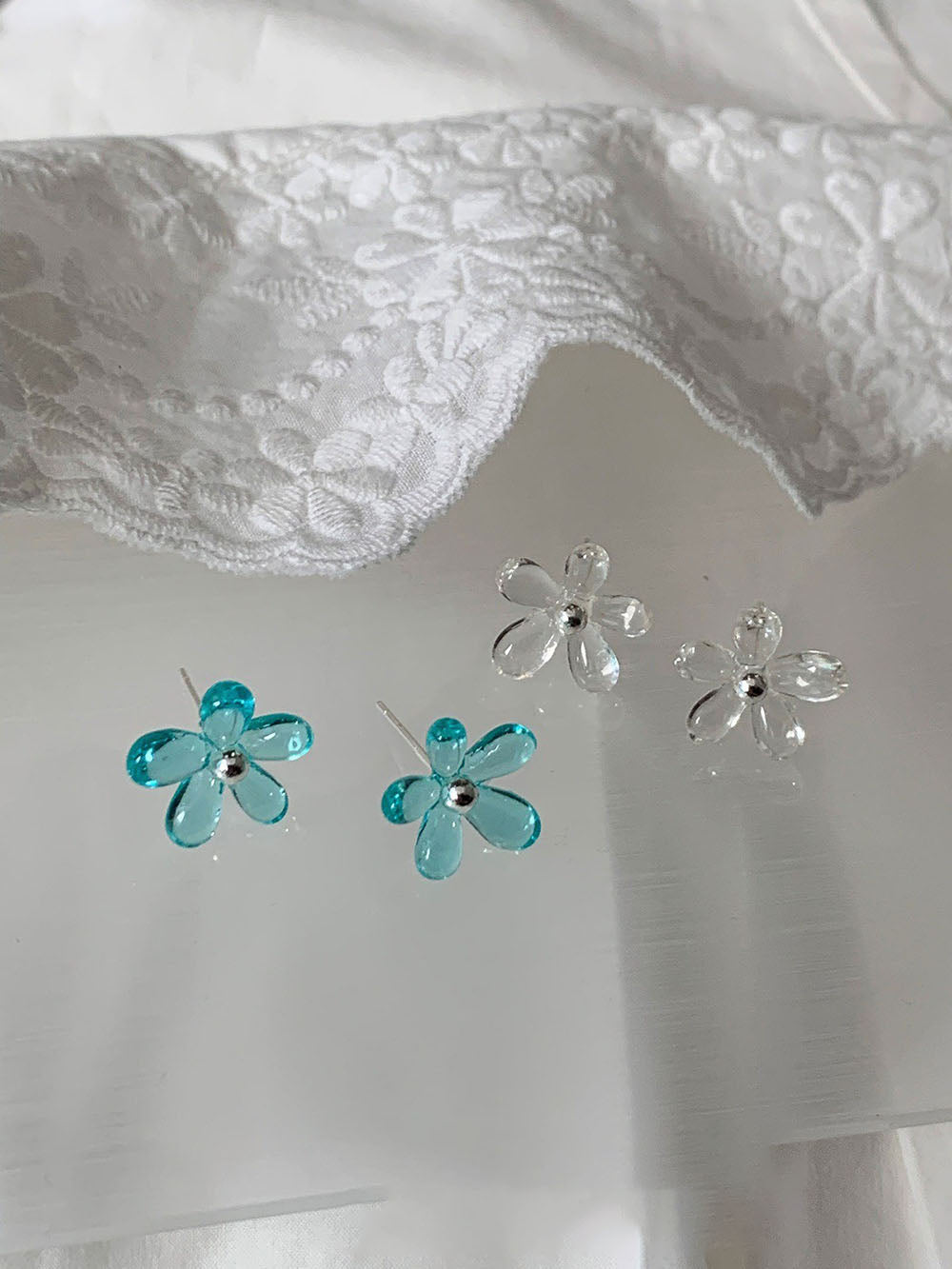 Flower Stud Earrings - DippedShop Wholesale - #7411