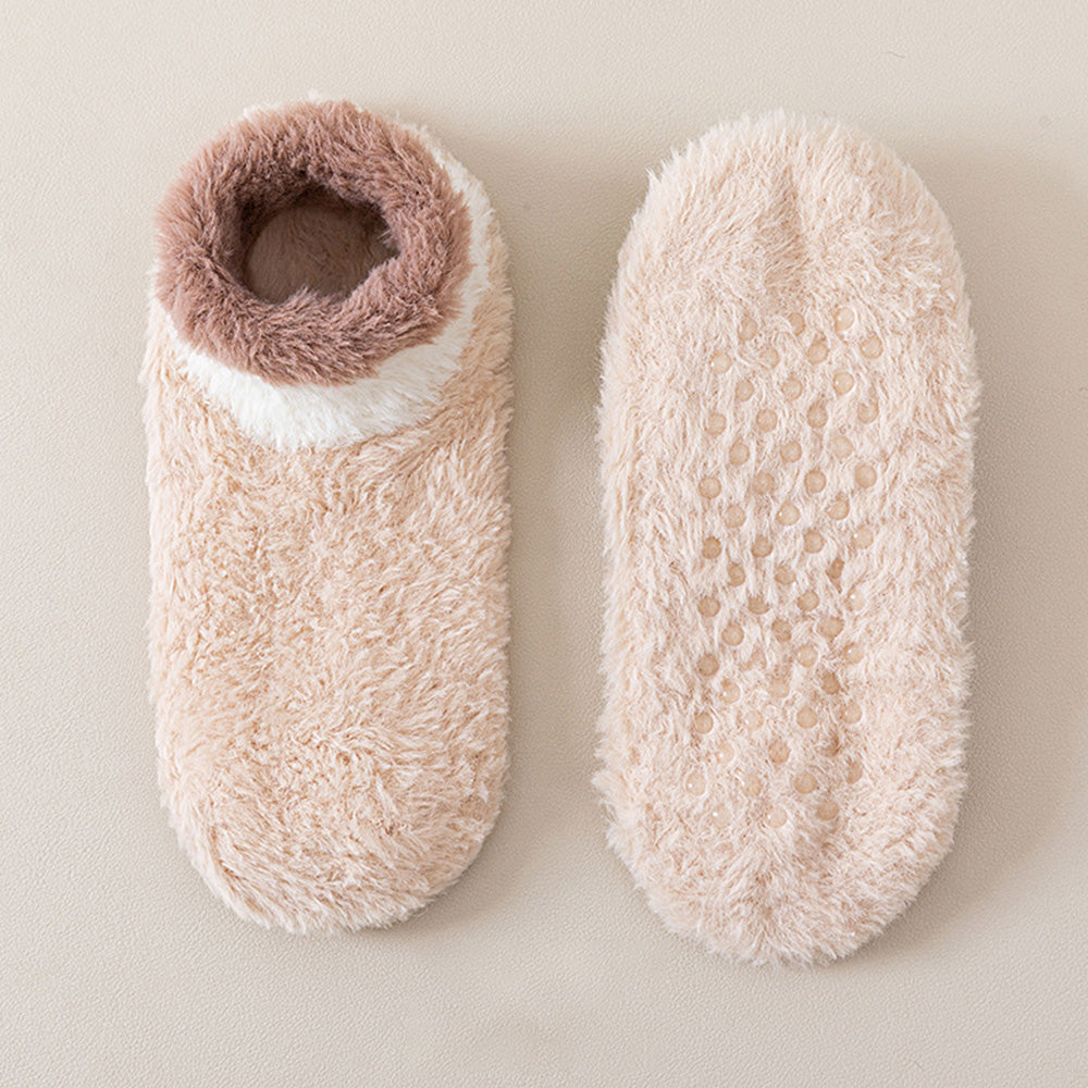 Fuzzy Non-Slip Slipper Socks - DippedShop Wholesale - #8035
