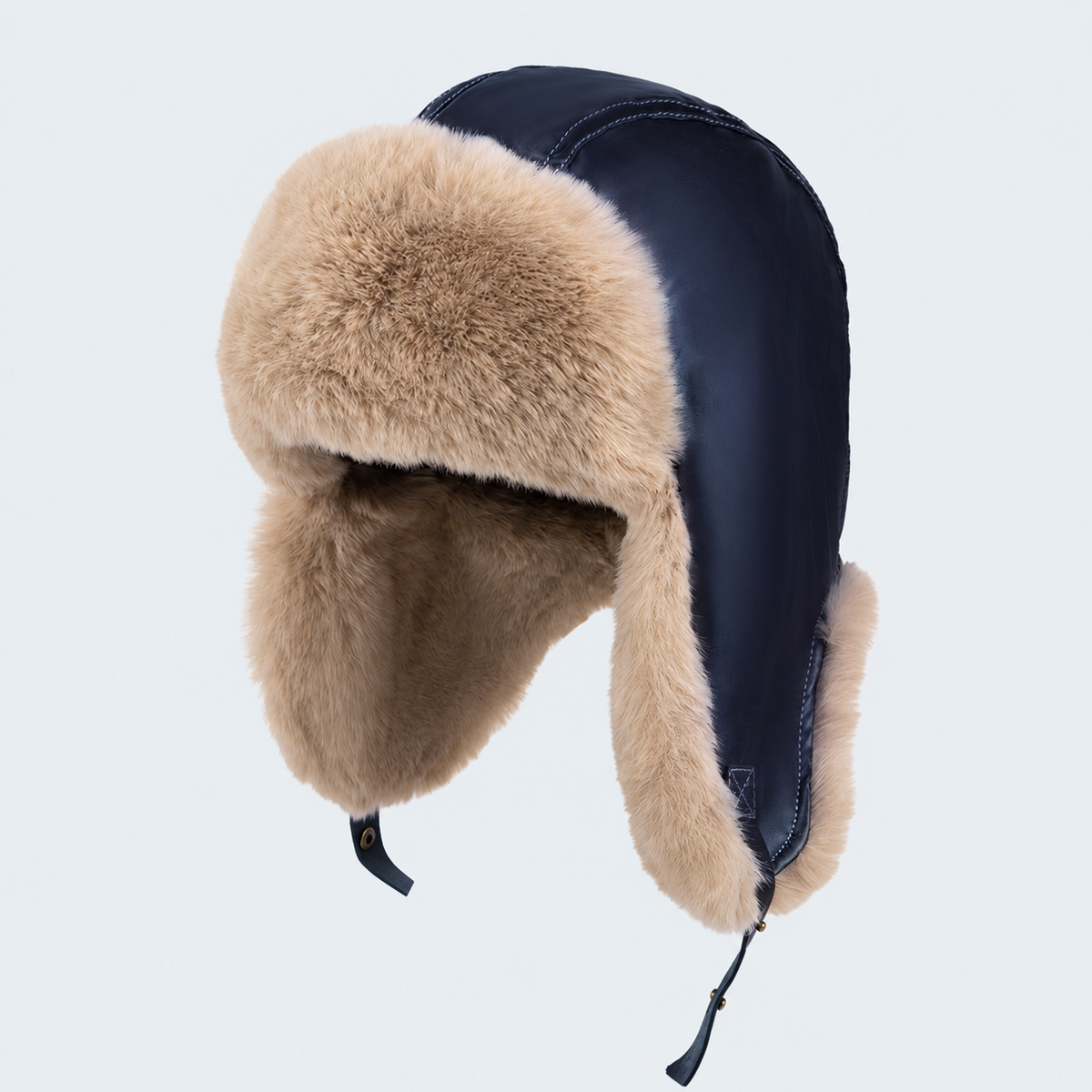 Vintage Faux Fur Earflap Trapper Hat 6W6HAT665