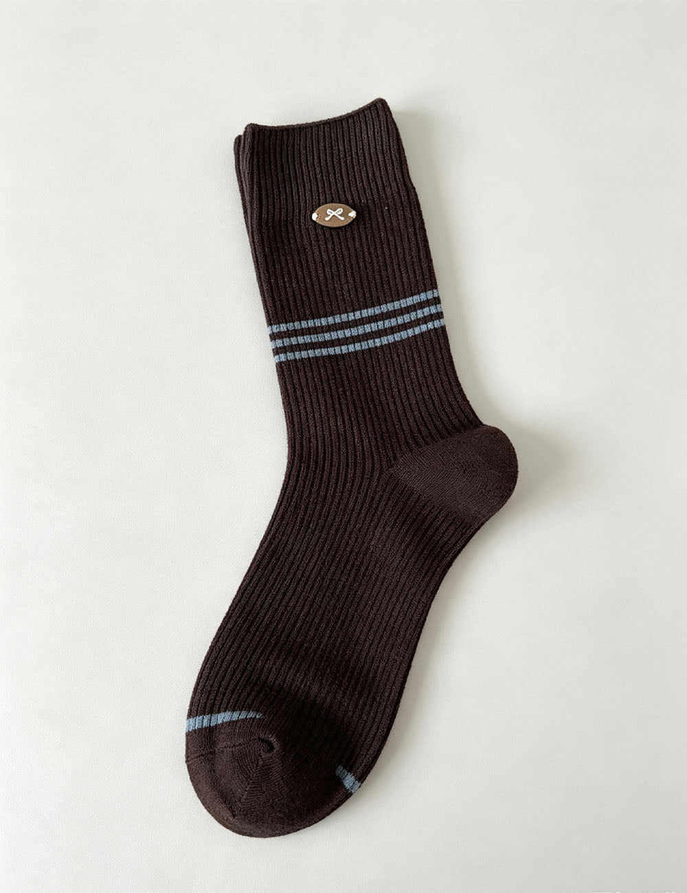 Winter Soft Color Block Slouch Crew Socks 6W8FSO543