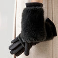 Faux Fur Touchscreen Gloves - DippedShop Wholesale - #0915