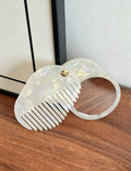 Oval Solid Color Acetate Hair Combs MK2PPM6CT5CB48
