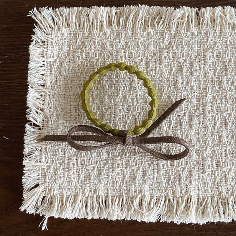 Refined Color Block Bowknot Elastic Hair Tie MK2BLW6W6HHT18