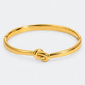 Fashion Braided Twisted Knot Open Cuff Bracelet 6W6JBR614