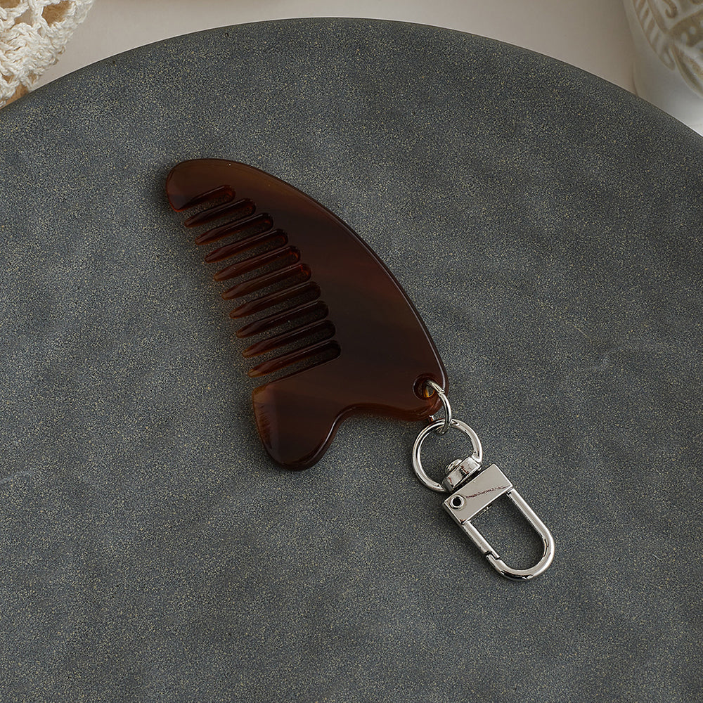 Acetate Pocket Comb Keychain - DippedShop Wholesale - #6483