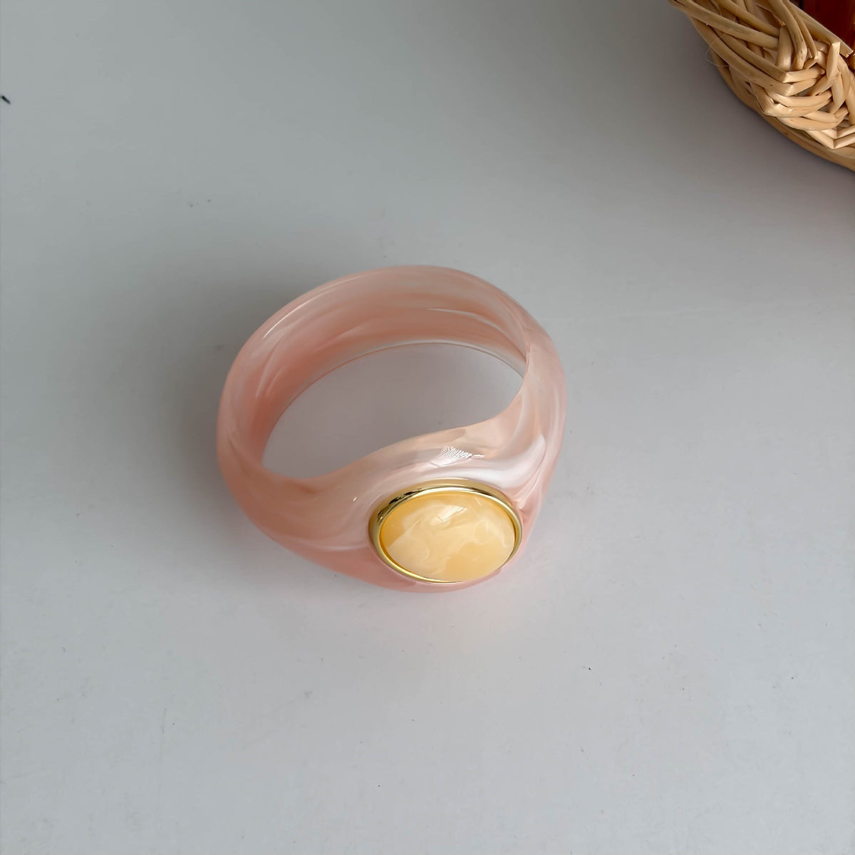Natural Stones Irregular Weave Resin Bracelets 6W6JBR621
