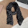 Fashion Color Block Polka Dots Long Scarf 6W6NSC229
