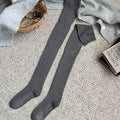 Simple Solid Color Over Knee High Socks 6W8FSO1008