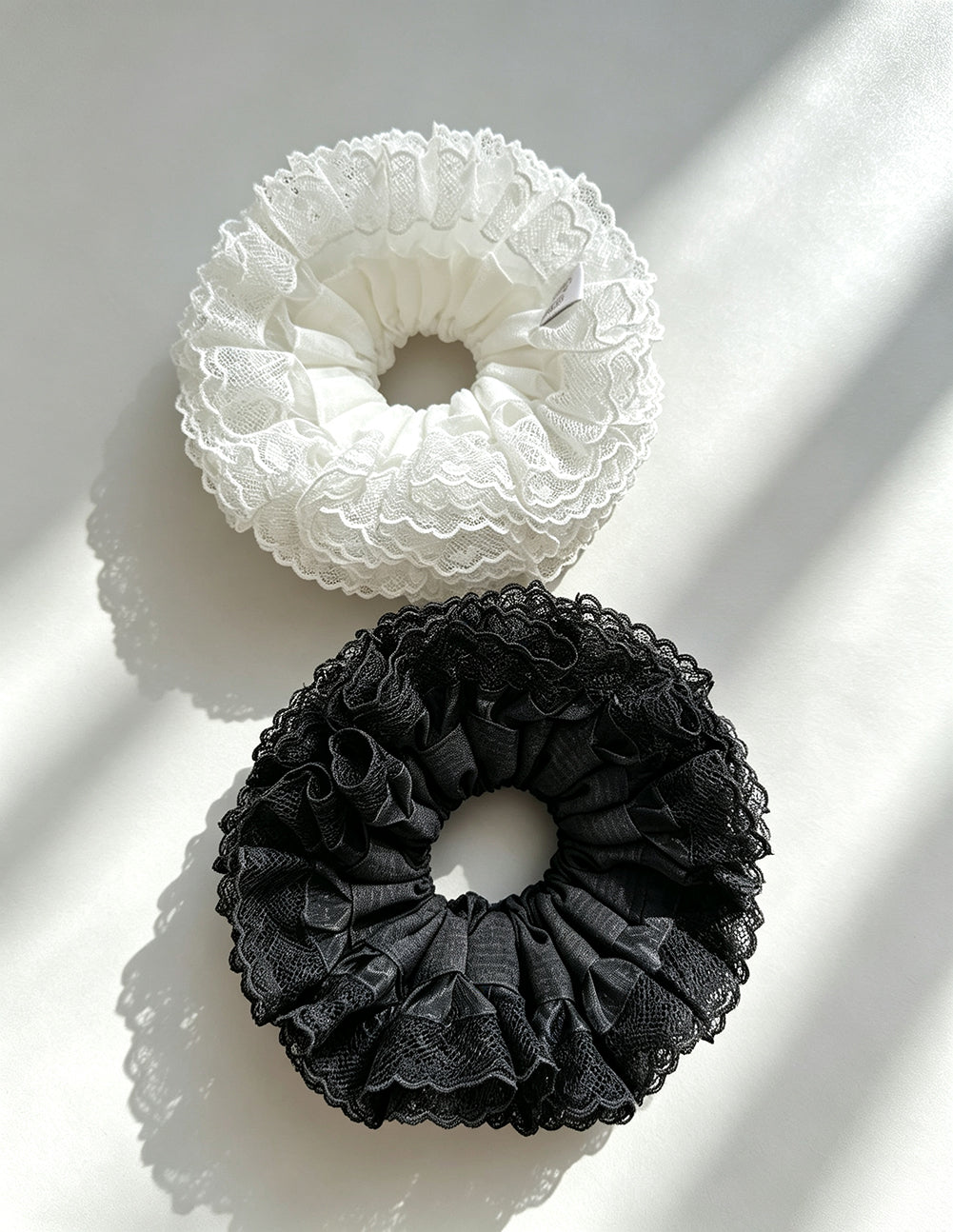 Lace Elastic Ponytail Holder Oversized Scrunchie 6W6HSR474