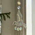 Sparkling Hummingbird Crystal Sun Catcher Wind Chime 6H7HLS206