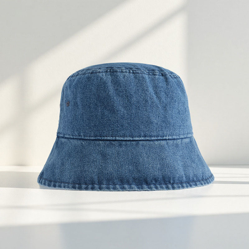 Retro Wash Faded Denim Breathable Bucket Hats MK2COK6W6HAT374