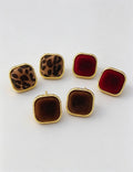 Geometric Square Stud Earrings - DippedShop Wholesale - #9059