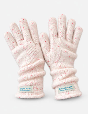 Trendy Polka Dots Knit Touch Screen Gloves 6W6GLO87
