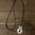 Heart Pendant Leather Necklace - DippedShop Wholesale - #3507