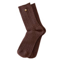 Solid Color Cable Knit Crew Socks 6W8FSO655