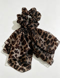 Vintage Leopard Print Bowknot Elastic Scrunchies 6W6HSR491