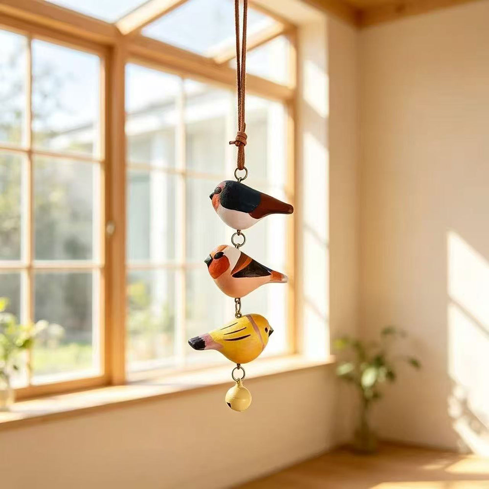 Creative Wooden Bird Hanging Wind Chime 6H7HLS220