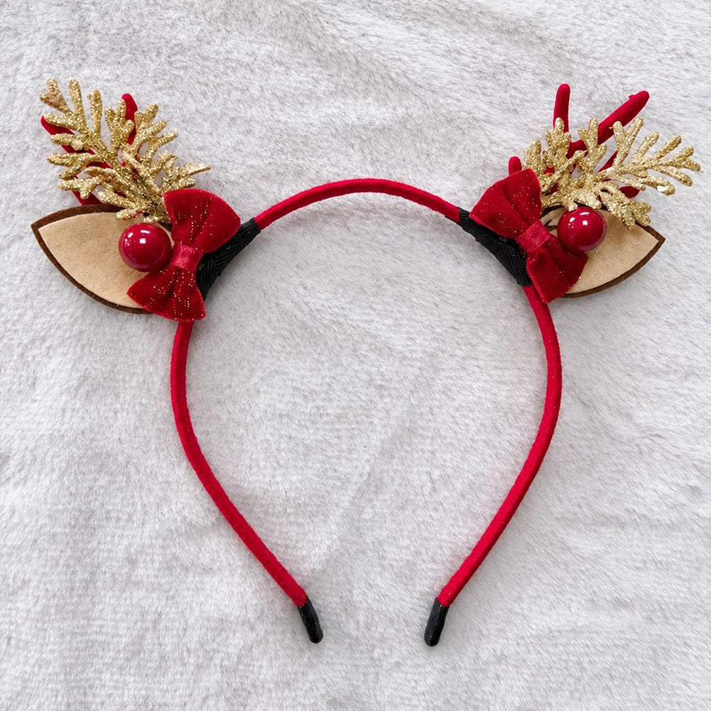 Reindeer Antler Plush Headband - DippedShop Wholesale - #5891