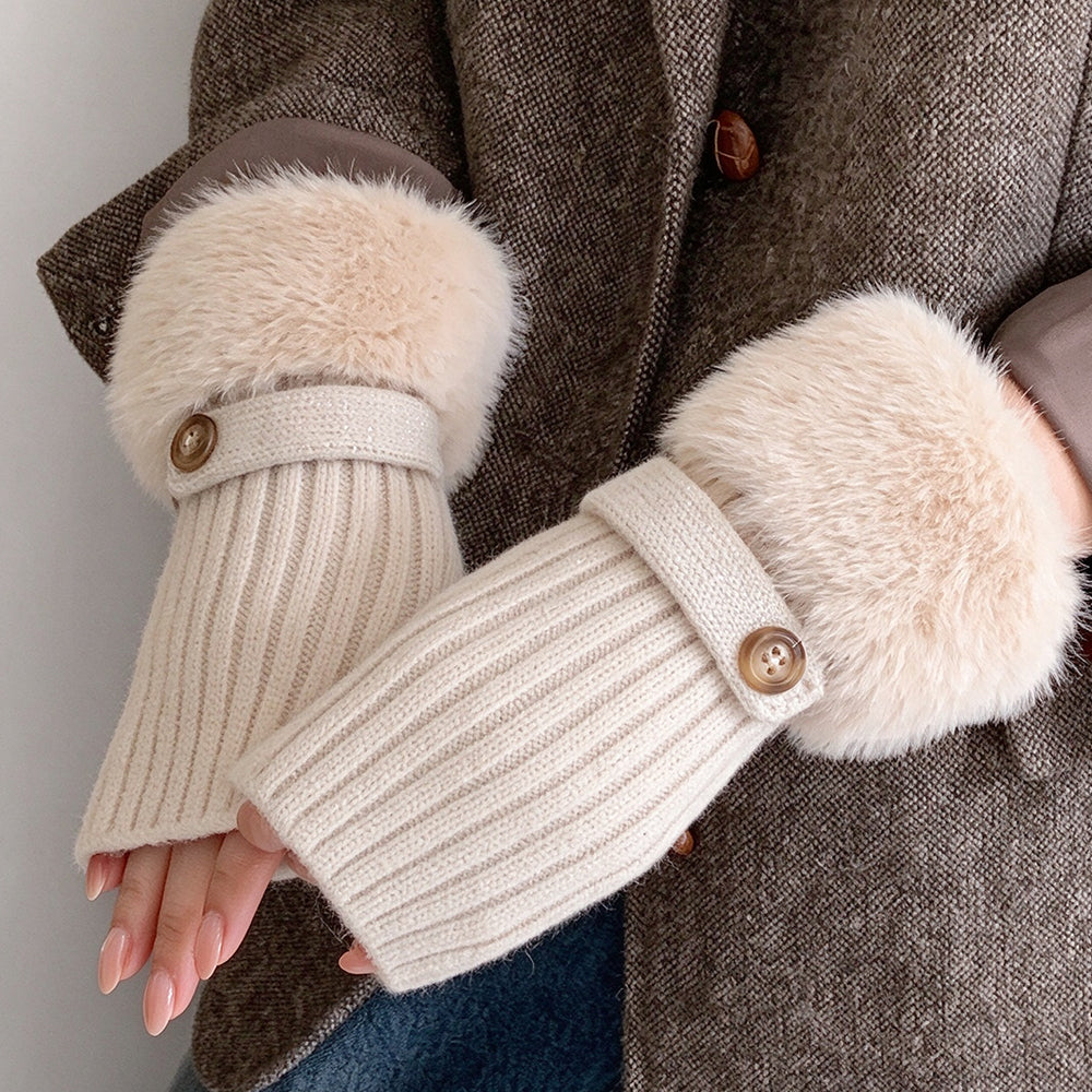 Knit Fingerless Gloves - DippedShop Wholesale - #2163