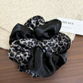 Vintage Leopard Print Velvet Satin Scrunchies 6W6HSR362