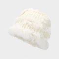 Cute Faux Rabbit Fur Knit Bucket Hat 6W6HAT686