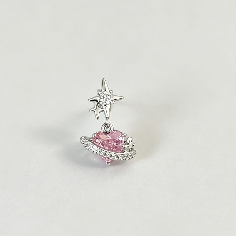 Wrap Heart Rhinestone Earrings - DippedShop Wholesale - #9971