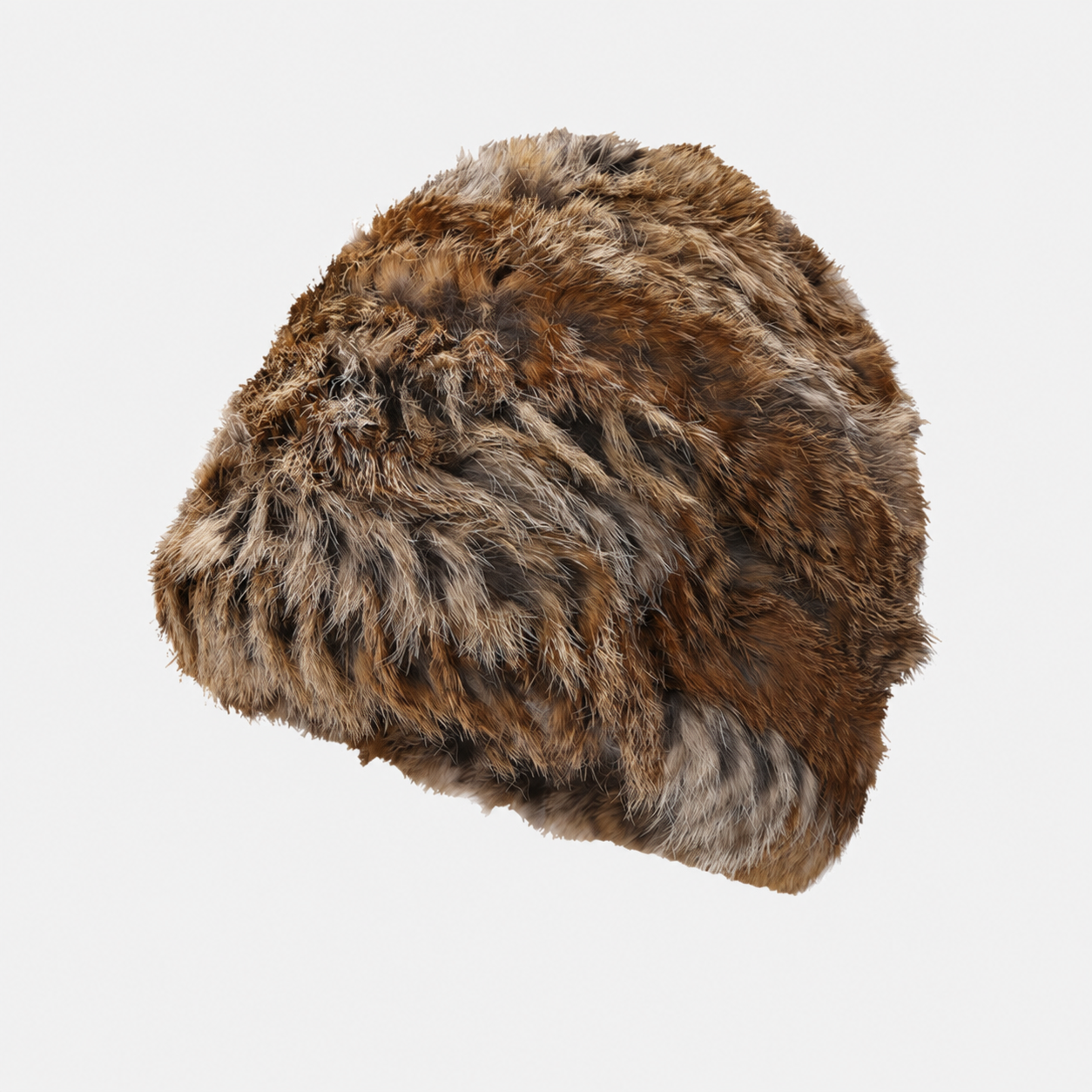 Simple Thick Faux Rabbit Fur Bucket Hat 6W6HAT684