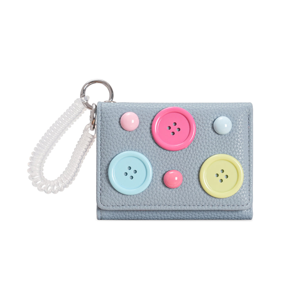Button Trifold Wallet - DippedShop Wholesale - #2323