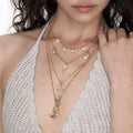 Multi-Layered Long Necklace - DippedShop Wholesale - #9315