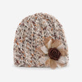 Sweet 3D Floral Hollow Knit Beanie Hat 6W6HAT650