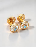 Vintage French Pearl Turquoise Huggie Earrings 6W6JER829