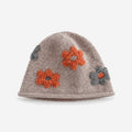 Sweet Floral Crochet Soft Bucket Hat 6W6HAT636