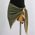 Retro Floral Print Versatile Soft Triangle Scarf 6W6NSC209