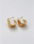 Irregular C-Shaped Stud Earrings - DippedShop Wholesale - #5475