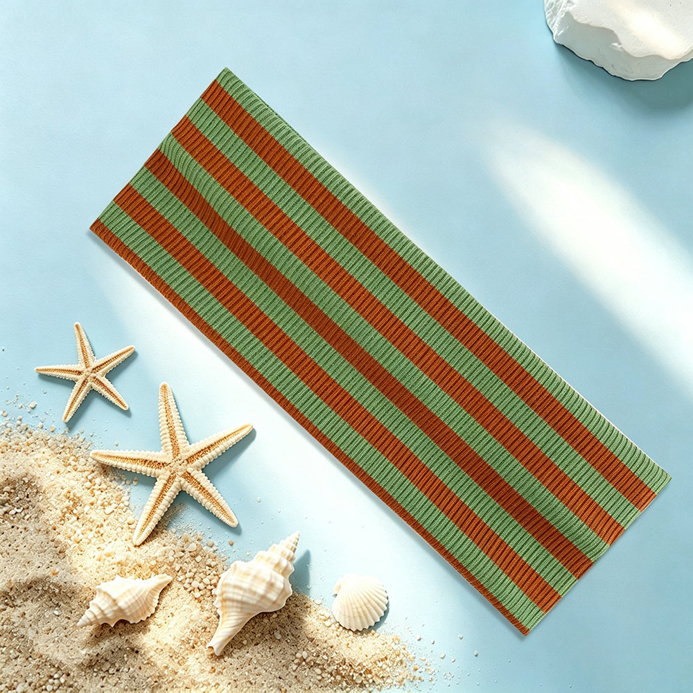 Striped Knit Wide Headband - DippedShop Wholesale - #9443