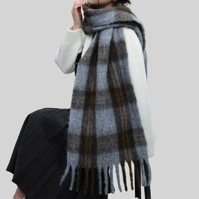 Winter Imitation Cashmere Plaid Scarf 6W6NSW293