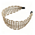 Boho Style Woven Hollow Out Wide Headband 6W6HBD302