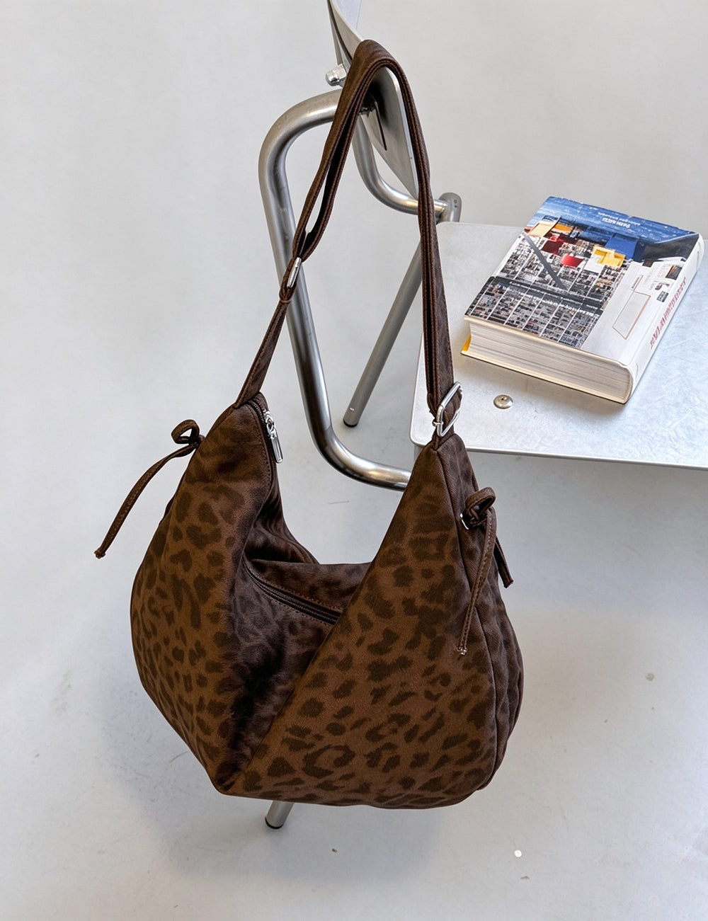 Leopard Print Hobo Shoulder Bag - DippedShop Wholesale - #3123