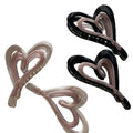 Hollow Heart Hair Claw - DippedShop Wholesale - #7827