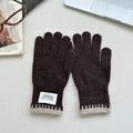 Minimalist Solid Color Full Finger Gloves 6W6GLO84