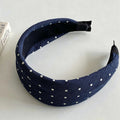 Denim Polka Dot Non Slip Wide Headband 6W6HBD365