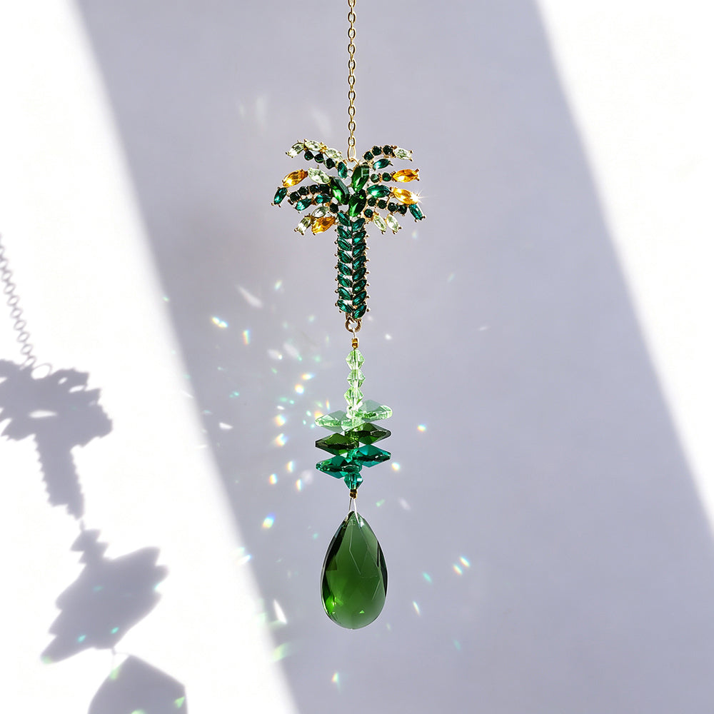 Cute Hummingbird Green Tree Crystal Sun Catcher 6H7HLS193