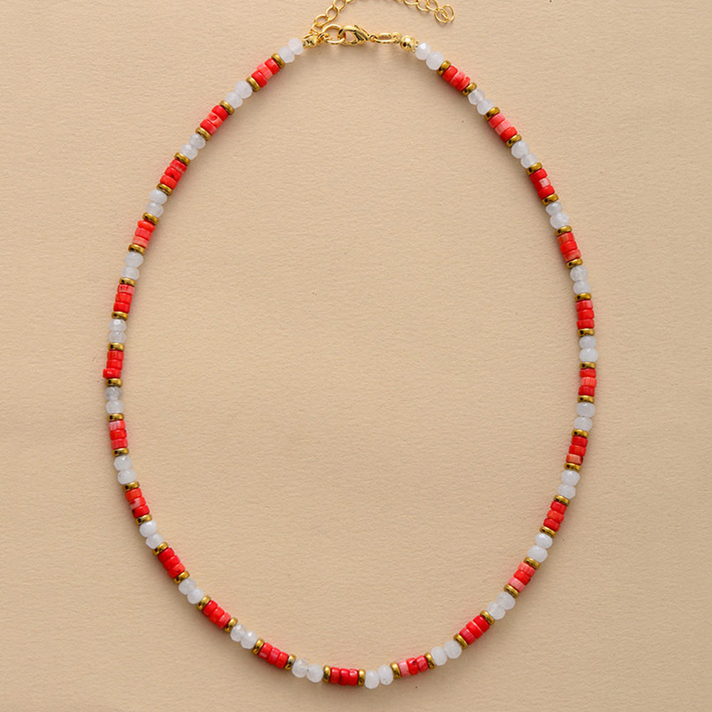 Beaded Choker Necklace - DippedShop Wholesale - #2195