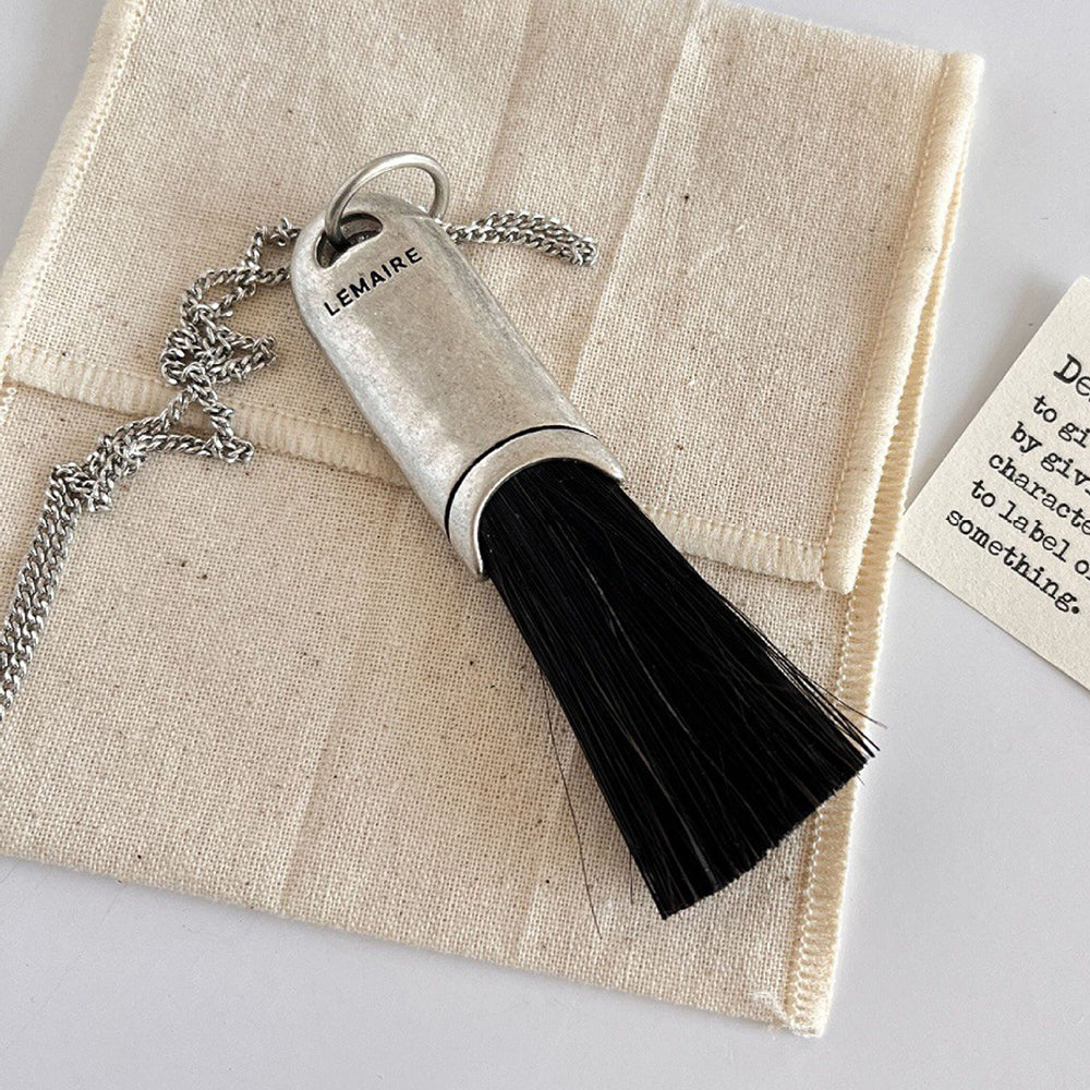 Minimalist Brush Tassel Long Pendant Sweater Necklace 6W6JNC1060
