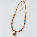 Tiger Eye Beaded Necklace - DippedShop Wholesale - #7715