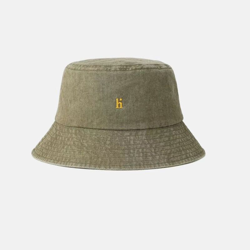 Vintage Wash Fade Letter Embroidery Bucket Hats MK2COK6W6HAT379