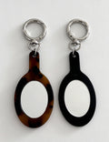 Cute Acetate Tortoise Leopard Mini Mirror Keychain 6W10BBC865