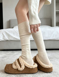 Slouchy Knee High Cotton Boot Stocking Socks 6W8FSO851